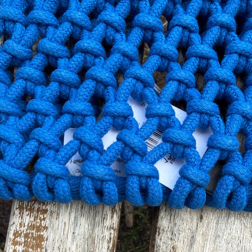 J. Crew Vibrant Blue Knitted Tote - Picture 4 of 4